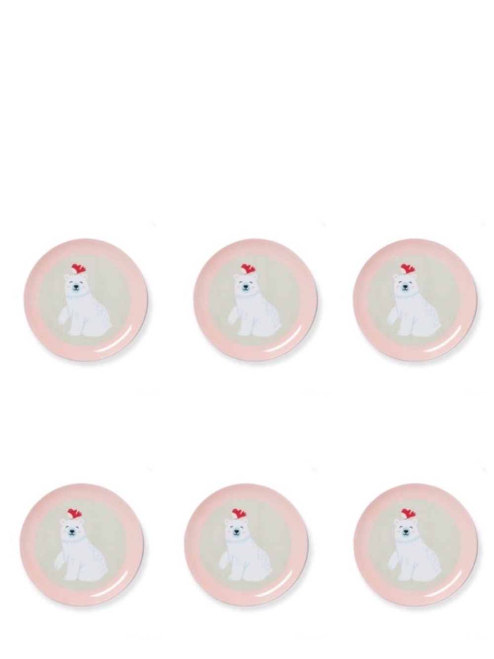 Wondershop 10” Melamine Bear Dinner Plate - Set of 6